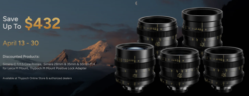 Thypoch Simera Spring Sale 2026 on Simera M-mount lenses