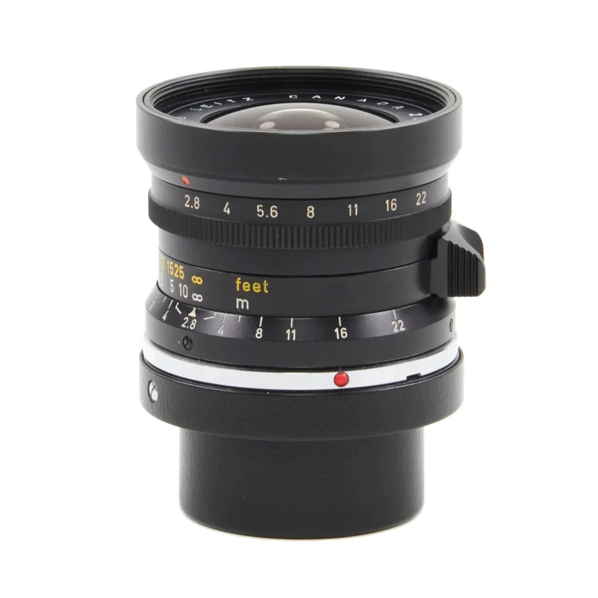 Leica 28mm f2.8 Elmarit First Version (9 Element with black paint