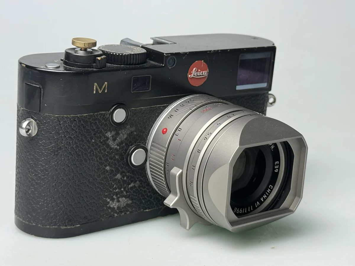 Light Lens Lab 35mm f/2 ‘Apochromatic’ mounted on a Leica M body. Product/prototype image from the production announcement.