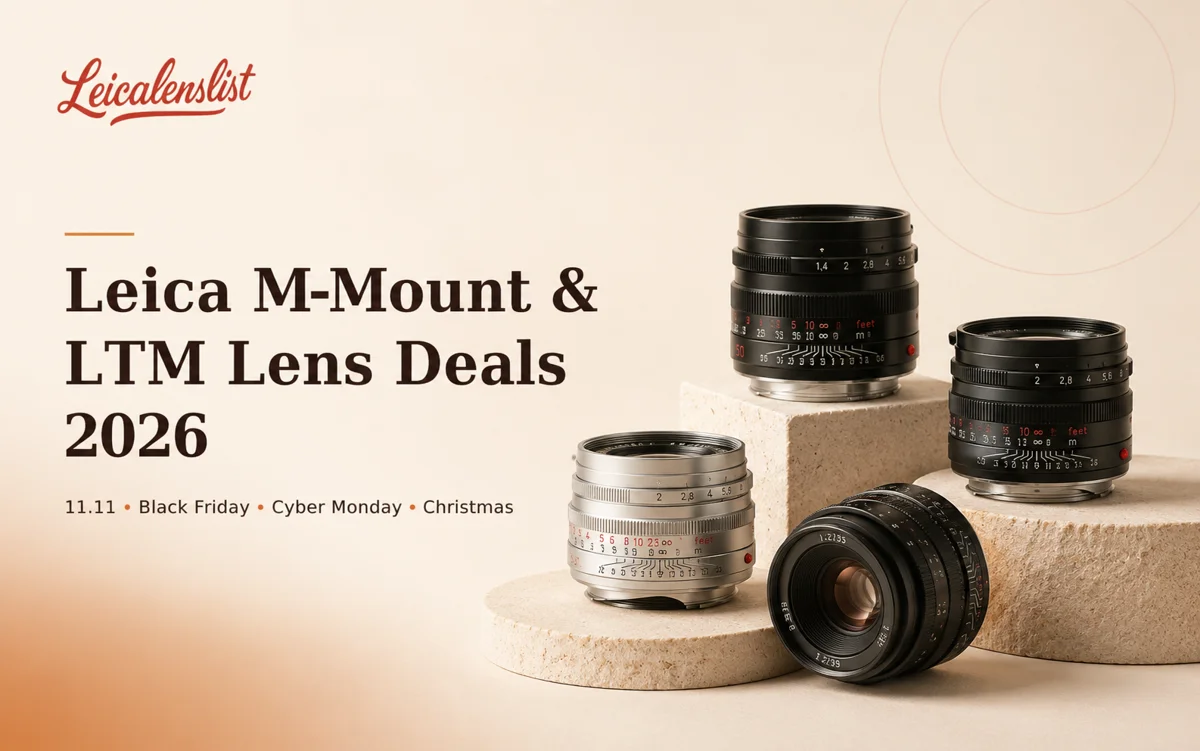 Leica M-mount and LTM lens deals 2026 hero image