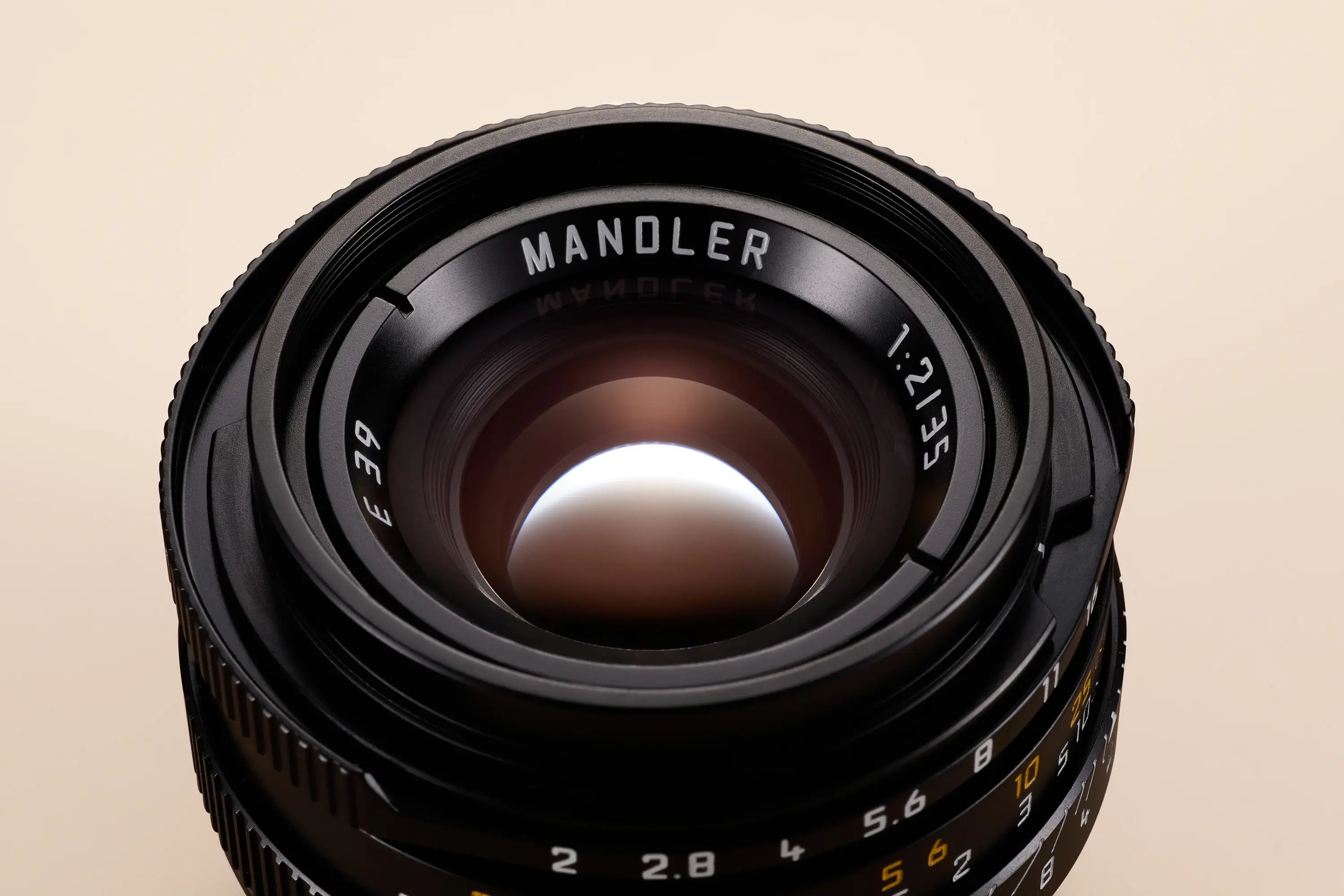 Black version (brass) of the Mandler 35mm f/2